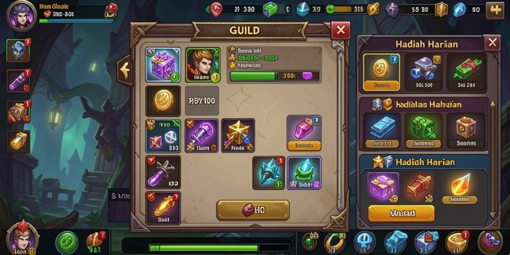 Screenshot menunjukkan fitur bonus yang meningkatkan peluang menang.